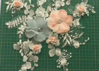 die gestickten Blumen 3D nähen,/Eisen auf Flecken für Kleidungs-Applikation Diy-Zusatz