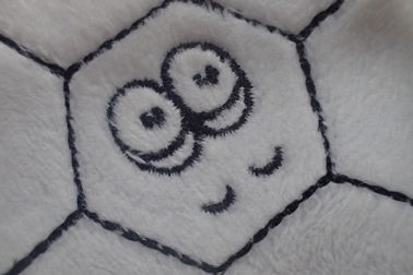 Karikatur-Fußball-Laser-Schnitt Gewohnheit gestickte Ausweise
