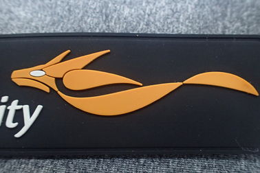 Wasser- Logo 1.9mm des Beweis-3D PVC-Gummi-Flecken