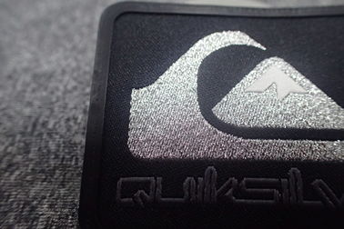 Silikon-Siebdruck-Baumwolle BV spinnt näht Aufkleber