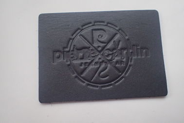 Hersteller-Custom-Logo Logo Embossed Leather Patches für Handtasche, für Hut/Kleidung