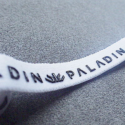1cm Breiten-Polyester-weiches elastisches Schnur-Schnur-Silikon Logo For Garment