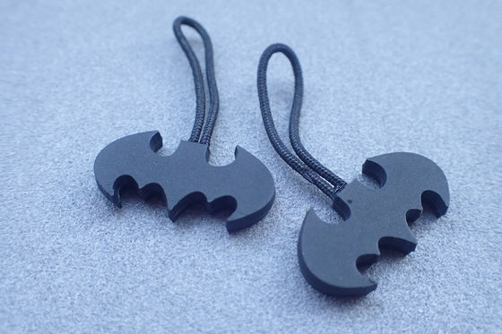 Weiche materielle Gummireißverschluss-Abziehvorrichtung für Handtaschen-Rucksäcke