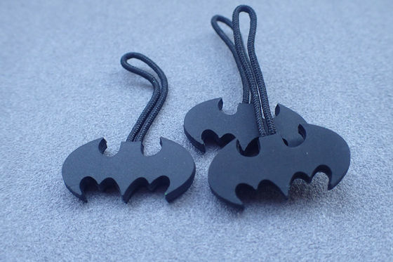 Weiche materielle Gummireißverschluss-Abziehvorrichtung für Handtaschen-Rucksäcke