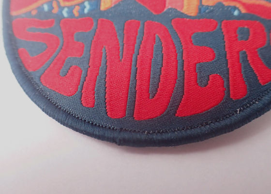 Hitze-Presse-kundenspezifisches Ausweis-Stickerei-Eisen auf Flecken-Applikation für Kleidung