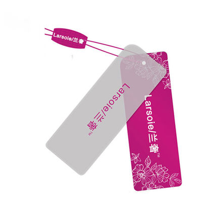 Kundenspezifisch eigene Marken-Logo Paper Pvc Jeans Paper-Hangtags für Kleidung