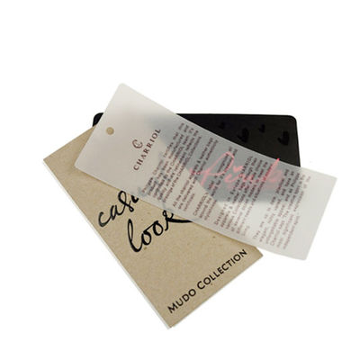 Großhandels- kundenspezifische Papier-Logo Swing Hang Tag For-Kleidung