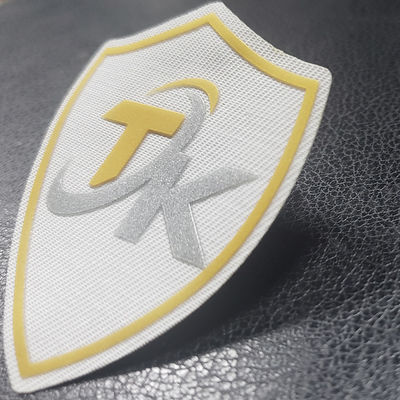 Prägeartiges Silikon-weiches Wärmeübertragungs-Aufkleber-Logo Iron On-T-Shirt des Aufkleber-3D TPU