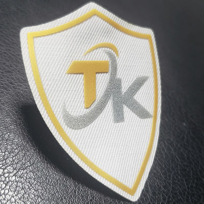 Prägeartiges Silikon-weiches Wärmeübertragungs-Aufkleber-Logo Iron On-T-Shirt des Aufkleber-3D TPU