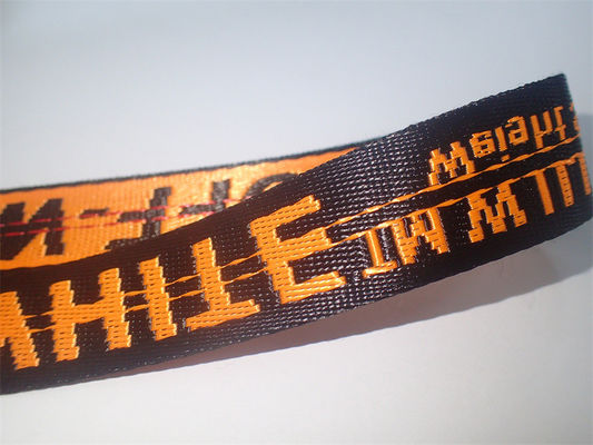 Mode reden starkes und Hardwearing Jacquardwebstuhl-gewebtes Material kundengebundenes Logo an