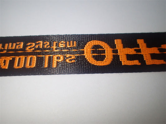Mode reden starkes und Hardwearing Jacquardwebstuhl-gewebtes Material kundengebundenes Logo an