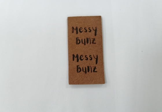 Lederner Aufkleber Veloursleder Microfiber PUs waschbar mit prägeartigem Logo