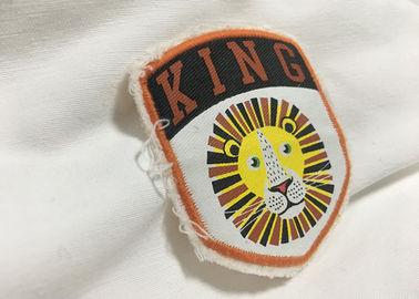 Merrow-Grenzgewohnheit genähte Flecken, Kleidungs-Eisen auf gestickten Flecken für T-Shirts