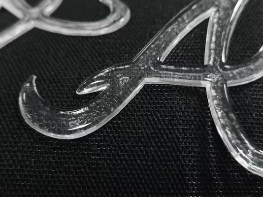 Custom Imitate Ice Halbtransparent Glanz TPU Logo Wärmeübertragung Abzeichen für Bekleidung