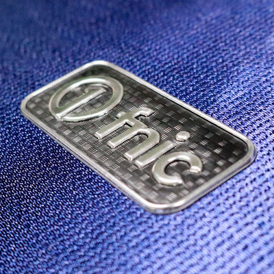 3D Silber Schwarz Tpu Wärme-Metall-Transfer-Logo für Bekleidung