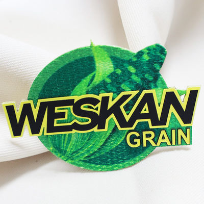 Individueller personalisierter Sublimationsdruck Silikon Tatami Wärmeübertragungs-Etiketten Buchstabenname Luxus-Kleidungsaufkleber