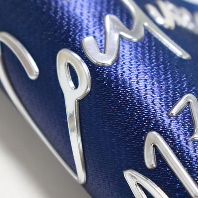 Custom Silber-Gold-TPU-Wärmeübertragung 3D-Gedruckte Logo-Etikette für T-Shirt