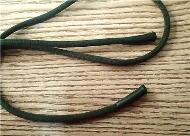 Reißverschluss-Schnur-Weiche Customerized 4MM und Matt-Silikon-Enden für Kleidung, Schuhe