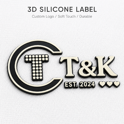 Premium Custom Silicone Wärmeübertragungsetiketten mit 3D-Logo für Kleidung Sportbekleidung Aktivbekleidung Jacken Taschen und High-End Bekleidung Marken
