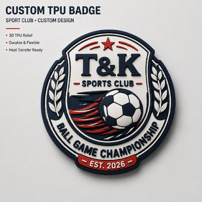 3D-TPU-Sportmarke Custom-Logo Wärmeübertragungspflaster Hersteller