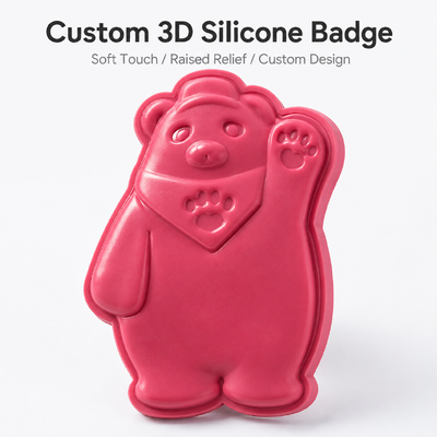 Werbegeschenk-Souvenir-Gebäude-Magnete für Bären-Kühlschränke-Kennzeichen-Full-Color-Oekotex-TPU-Magnete