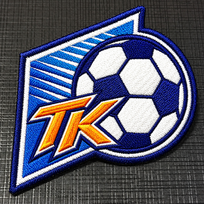 Individuell bestickte Fußballaufnäher mit Teamlogo für Trikots und Sportbekleidung