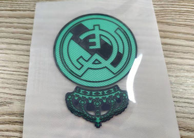 Kundenspezifisches Eisen auf 3D prägeartigem Logo Sticker High Frequency TPU bessert für Sportkleidung aus