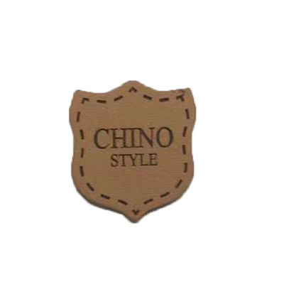 Echtes Lederflicken Cowboy-Clothing Logo Badges Heat Press Emboss für Jeans