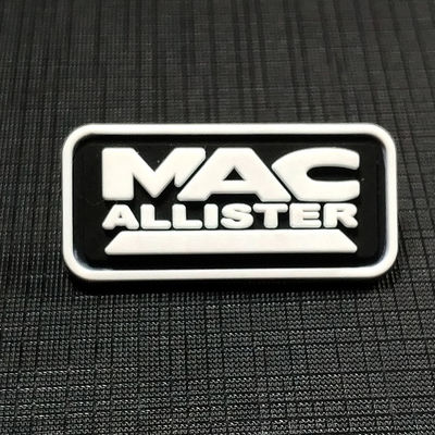 Kundenspezifische Kleidung gesponnene PVC-Ausweise Flecken-Logo Textured Label-3D