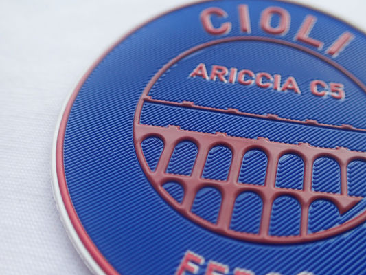 Kundenspezifischer Siebdruck, der Flecken der Wärmeübertragungs-3D Logo Embossed TPU druckt